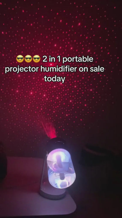 Air Humidifier For Home With Projection Night Lights Ultrasonic Car Mist Maker Mini Office Air Purifier